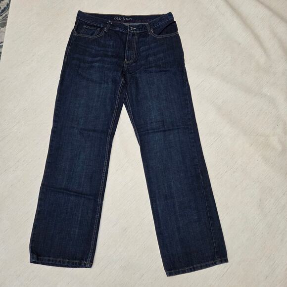 Old Navy Men's Straight Blue Jeans size 33x32 - Picture 1 of 5